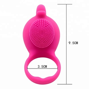 Cincin penis bergetar lumba-lumba tahan air isi ulang USB cincin cinta silikon 10 fungsi mainan seks pria - Product Image 3