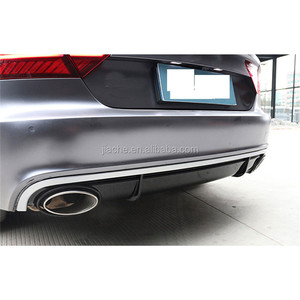 Diffuseur de pare-chocs arrière avec embouts d'échappement pour <span class=keywords><strong>Audi</strong></span> A7 <span class=keywords><strong>Sport</strong></span> 2016 2017 2018 Style RS7 PP Garde de pare-chocs de voiture - Product Image 4