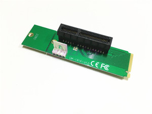 Adaptador de Red <span class=keywords><strong>PCI</strong></span> E Express PCIe <span class=keywords><strong>PCI</strong></span>-E <span class=keywords><strong>4X</strong></span> X4 Hembra a NGFF M.2 M Macho con Cable de Alimentación y Tarjeta Convertidora #   R179T #   2280 - Product Image 3