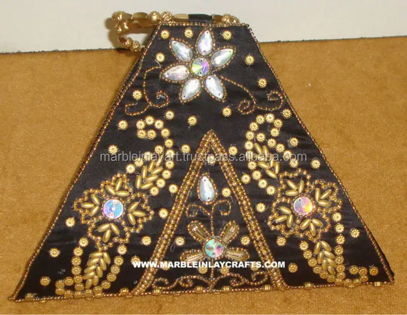 Hand Crafted Fancy Zari Hand Embroidery Purse