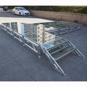 Podium de scène personnalisé, scène en verre, plancher de scène en contreplaqué pour <span class=keywords><strong>grand</strong></span> spectacle/<span class=keywords><strong>concert</strong></span> - Product Image 1