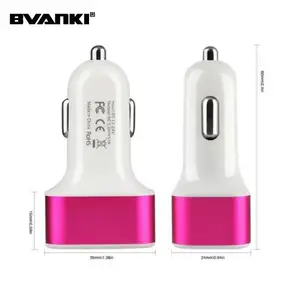 2017 New QC2.0 Quick Charge 3-port USB Car Charger Universal Car Charger Mobile For Car Adapter