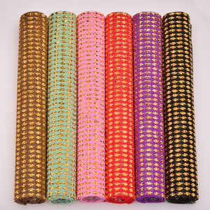 JUNAO-Apliques de <span class=keywords><strong>Strass</strong></span> <span class=keywords><strong>para</strong></span> ropa, 24x40cm, varios diamantes de imitación, adorno de malla de cristal, cinta, artesanías <span class=keywords><strong>para</strong></span> fabricación de joyas - Product Image 1