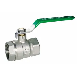 China Supplier Brass Ms58 Steel Handle 2pcs Ball Valve