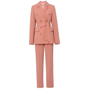 Completo da Ufficio Sexy da Donna 2018, Giacca e Pantalone, Tailleur Nero e Blu, Elegante Uniforme da Ufficio - Product Image 5