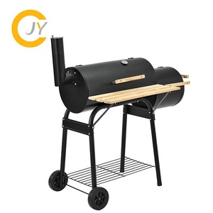 Barile del Carbone di legna Fumatore <span class=keywords><strong>Barbecue</strong></span> <span class=keywords><strong>Barbecue</strong></span> Griglie con Rotolamento Carrello per Esterno Cortile - Product Image 4