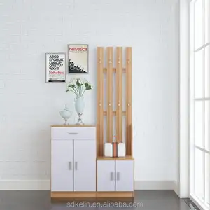 Mueble de pasillo de madera de buena calidad con armario para zapatos