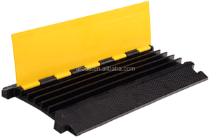 5 Canal de cable protector de la cubierta del piso De Goma, caucho caída sobre <span class=keywords><strong>el</strong></span> cable rampa - Product Image 1