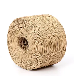 MECCANIXITY Raffia Paper Craft Rope Packing Rope 16.4 Yards Handmade  Twisted Paper Craft String/Cord/Rope for DIY Decoration Gift Packaging  Coffee