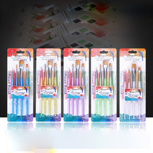 Pennelli Giorgione di Alta Qualità, Set da 4 Pezzi con Manico in Plastica e Setole <span class=keywords><strong>Sintetiche</strong></span> per Pittura Acrilica, a Olio, su Tessuto e Acquerello - Product Image 2