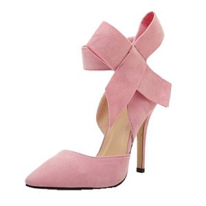 Scarpe da donna firmate di nuovo arrivo scarpe in pelle PU <span class=keywords><strong>tacchi</strong></span> alti sandali tacco alto di lusso da donna Sexy con fiocchi - Product Image 3