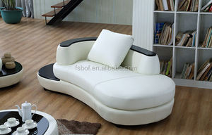 Canapé en <span class=keywords><strong>cuir</strong></span> <span class=keywords><strong>demi</strong></span>-<span class=keywords><strong>lune</strong></span> de couleur beige, meubles de maison coupé, pour salon, 105 - Product Image 5