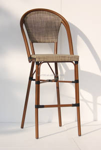 Bar de aluminio parisino, taburete alto para exteriores, sillas de jardín - Product Image 2