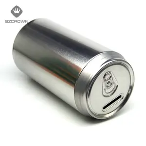 Production wholesale tinplate cans creative cola modeling piggy bank packaging tin box