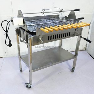 Ajustable Chipre leña kabob BBQ Chicken Grill auto <span class=keywords><strong>asador</strong></span> automático para la <span class=keywords><strong>venta</strong></span> - Product Image 1