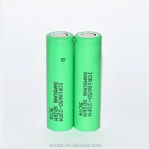 ENOOK 18650 samsung 22fm 2200 mah 3.7 v IMR bateria, 18650 bateria com bom feedback