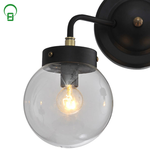 Gros edison ampoule double lumière clair <span class=keywords><strong>globe</strong></span> en <span class=keywords><strong>verre</strong></span> <span class=keywords><strong>applique</strong></span> murale - Product Image 3