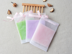 Filet en mousse dégradable nettoyant pour le visage Filet en PE pour le nettoyage du visage A129 - Product Image 2