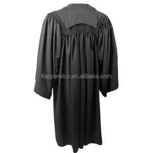 UK Style Barrister Gown-Black Color - Product Image 2