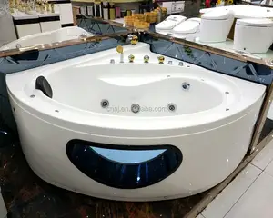 Klassischer Whirlpool <span class=keywords><strong>Massage</strong></span> Acryl Badewanne mit LED - Product Image 2