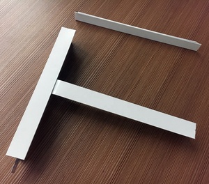 Composants de grille de plafond en T plat blanc, acier galvanisé, barre en T pour plafond, poutre de plafond pour plafond en PVC - Product Image 2