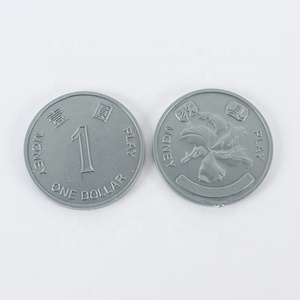 Pièce de monnaie/jeton en plastique imitation antique gris et brun personnalisée et bon marché - Product Image 3