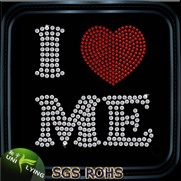 Motif de transfert de haute qualité Fleur -de- lis fer sur le Rhinestone