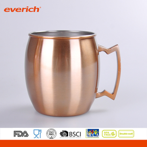 Profesional doble pared con aislamiento de acero inoxidable Acero inoxidable Moscú mula tazas de cobre - Product Image 2