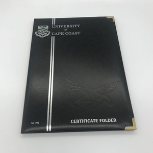 Nouveauté : Housses de diplôme personnalisées avec logos en feuille métallique et gaufrés, avec coins métalliques - Product Image 4