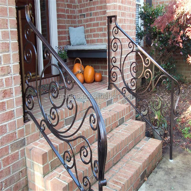 Индивидуальный трубчатый гриль из кованого железа панели перил для переднего крыльца
