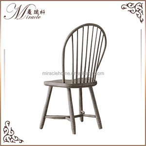 English Design Oak Wood Frame Arched <strong>Spindle</strong> Back Side <strong>Chair</strong> - Product Image 4