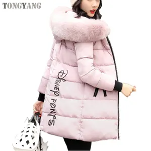 TONGYANG nouvelle mode femmes veste d'hiver avec col en fourrure chaud à capuche femme femmes manteau d'hiver longue Parka Outwear femmes manteaux