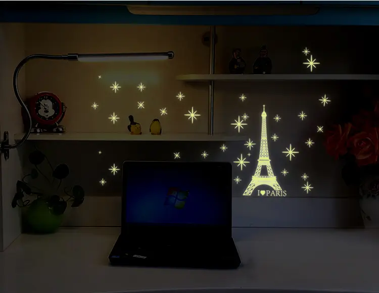 Luminous Eiffel Tower DIY Wallpaper Wall Sticker