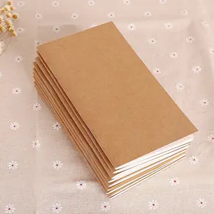 Kraft kağıdı defter dolgu kağıt ekler boş nokta ızgara not defteri günlük defteri Traveler's Notebook dolum planlayıcısı organizatör