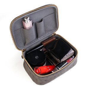 Men's <b>Travel</b> Kits Ostrich Genuine Leather Monogrammed <b>Toiletry</b> <b>Bag</b> - Product Image 2