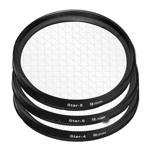 Star Camera Filters 8 Cross Filter 8 Point Tianya Camera Lens Star Filter 4/6/8 Line Starlight Night Photography