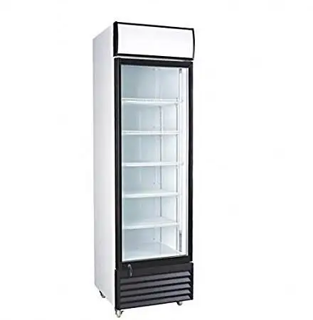 Commercial Glass Door Beverage Display Cooler Drinks Fridge Supermarket Refrigerator Upright Freezer Display Showcase Lock