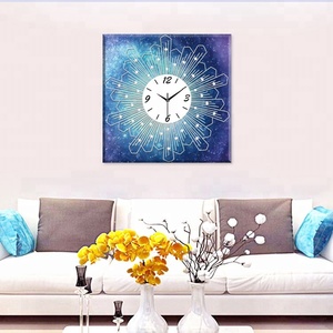 <span class=keywords><strong>Orologio</strong></span> <span class=keywords><strong>da</strong></span> <span class=keywords><strong>Parete</strong></span> Moderno e Alla Moda con Pittura Diamantata, 60*60CM, <span class=keywords><strong>Blu</strong></span> Navy, <span class=keywords><strong>Orologio</strong></span> al Quarzo Fai-<span class=keywords><strong>da</strong></span>-Te Senza Cornice per Soggiorno - Product Image 2