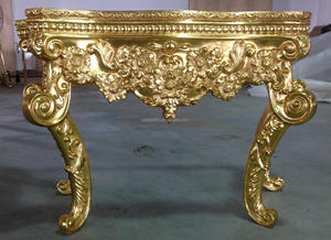 OE-FASHION Golden Luxury Classic Home Furniture Hand Carved <strong>Cheap</strong> <strong>Console</strong> <strong>Table</strong> - Product Image 2
