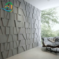 Panneau mural en béton gris foncé, béton