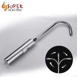 Neue Design <span class=keywords><strong>Long</strong></span> <span class=keywords><strong>Neck</strong></span> 360 drehen Küche BBQ Kerze elektrische USB Leichter Plasma arc leichter