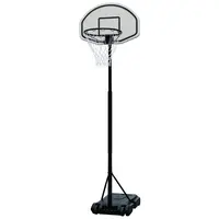 Fitnessclub Taşınabilir Ayarlanabilir basketbol potası Standı Çocuklar Genç Yüksekliği Ayarlanabilir basketbol potası W/tekerlekler