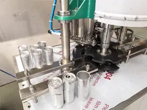 Máquina de selagem automática de alumínio pode encher, máquina de lata de refrigerante, cerveja pode costurar para venda