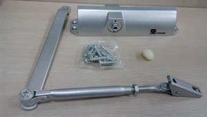 Cierrapuertas Automático de Aleación de Aluminio para Puerta de Vidrio con Tornillos, Recubrimiento en Polvo, Certificado CE, Empaquetado en Caja de Regalo - Product Image 2