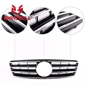 सामने ग्रिल काले नया रूप सीएल शैली 4 पंख जंगला मर्सिडीज के लिए बेंज W203 सी कक्षा 2000-2006 - Product Image 3