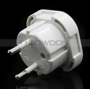 Coreia Do Plugue Padrão profissional 16A 2 Rodada Pin Plug Adapter Converter 240V UE Plugue Coréia