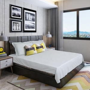 <span class=keywords><strong>Percale</strong></span> simple jetable 200TC 2 "<span class=keywords><strong>drap</strong></span> <span class=keywords><strong>plat</strong></span> d'hôtel d'ourlet pour l'usage d'hospitalité - Product Image 3