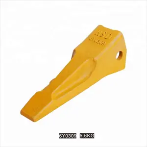 Side teeth pin flat type excavator/bulldozer parts ripper tooth with radiant mouth produced with alloy steel material