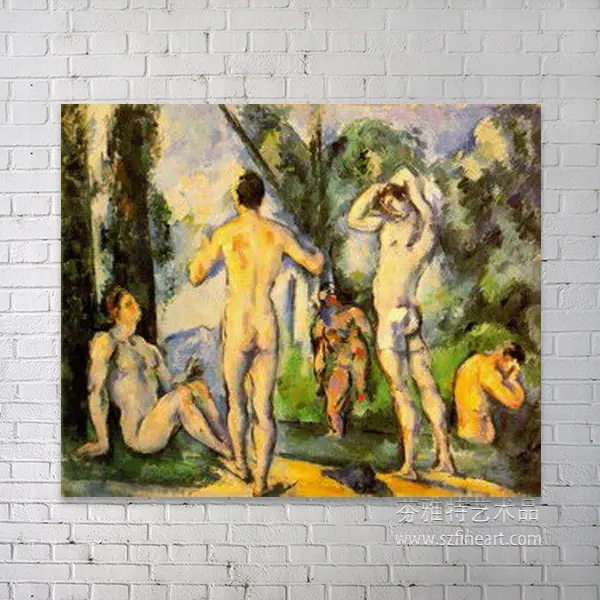 Hign qualità di uomo nudo pittura - riproduzione artigianale di cézanne