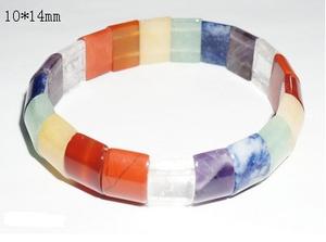 จักระสร้อยข้อมือข้อมือสี่เหลี่ยมผืนผ้า10x14mm - Product Image 1